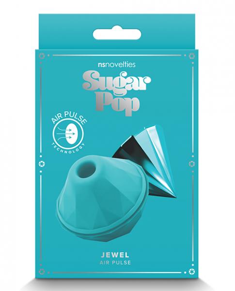 Sugar Pop Jewel Air Pulse Vibrator - Teal Sex Toy Product