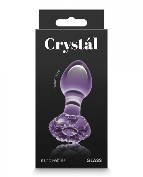 Crystal Flower Butt Plug - Purple Sex Toy Product