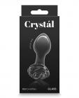 Crystal Rose Butt Plug - Black Sex Toy Product