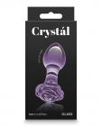 Crystal Rose Butt Plug - Purple Sex Toy Product