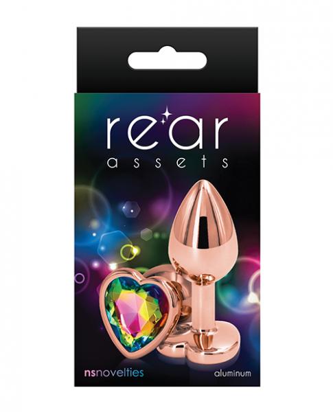 Rear Assets Rose Gold Heart Small - Rainbow Sex Toy Product