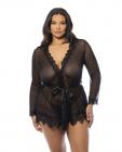 Provence Short Robe - Black 1x/2x Sex Toy Product
