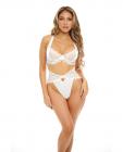 Sadie Underwire Lace Bra & High Waist Panty Bright White Xl Sex Toy Product