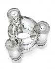 Oxballs Heavy Squeeze Ballstretcher - Clear Sex Toy Product