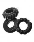 Oxballs Bonemaker 3 Pack Cockring Kit - Black Sex Toy Product