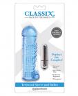 Classix Textured Sleeve & Mini Bullet Vibrator Blue Sex Toy Product