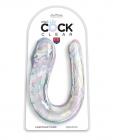 King Cock Clear Large Double Trouble Dildo - Clear Sex Toy Product