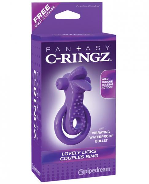 Fantasy C-Ringz Lovely Licks Couples Ring Purple Sex Toy Product