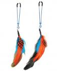 Colored Feather Blue Tweezer End Nipple Clamps Sex Toy Product