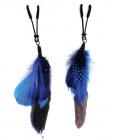 Colored Feather Black Wide Tweezer Clamps Sex Toy Product