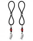 Bijoux De Nip Nipple Halos Bitch Charm Red Black Sex Toy Product