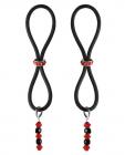Bijoux De Nip Nipple Halos Red Gem Slider Red Black Sex Toy Product