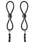 Bijoux De Nip Nipple Halos Black Skull Slider Black Silver Sex Toy Product