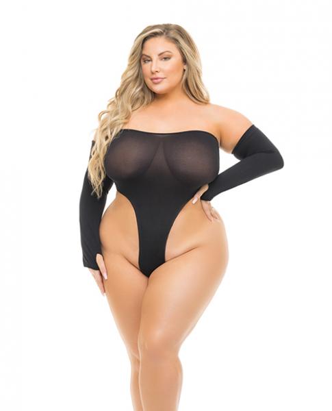 Pink Lipstick High Af Teddy W/gloves Black Qn Sex Toy Product