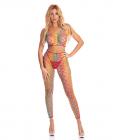 Pink Lipstick Roy G. Biv 2 Pc Bodystocking Rainbow O/s Sex Toy Product