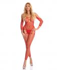 Pink Lipstick In My Head Net Bodystocking Red O/s Sex Toy Product