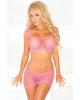 Set Up Bra & Mini Skirt Set Pink O/S Sex Toy Product Image 1