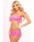Side Game Seamless Bandeau Set Pink O/s Sex Toy Product