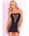 Pink Lipstick Shred The Bed Seamless Dress Black O/S Sex Toy Product