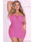 Pink Lipstick Seamless Seduction Mini Dress Pink 2X Sex Toy Product