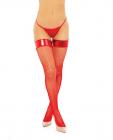 Vinyl Top Fishnet Stocking Red O/s Sex Toy Product