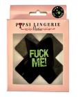 Glow In The Dark F*ck Me Pasties - Black O/s Sex Toy Product