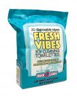 Rock Candy Fresh Vibes Toy Cleaning Towelettes Travel Pack - Pack Of 20 Sex Toy Product