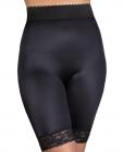 Rago Shapewear Long Leg Shaper Gripper Lace Bottom Black Sm Sex Toy Product