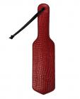 Rouge Leather Paddle Burgundy Snake Skin, Black  Sex Toy Product