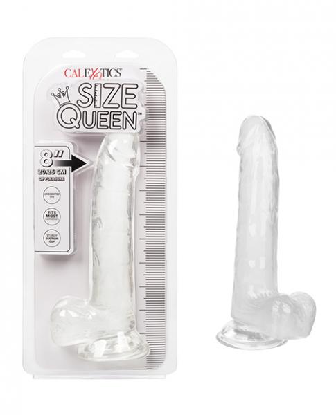 Size Queen 8" Dildo - Clear Sex Toy Product