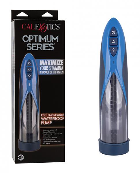 Optimum Series Rechargeable Waterproof Pump - Blue Sex Toy Product