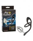 Star F*cker Xl Teardrop Gem Plug W/silicone Enhancer - Black Sex Toy Product