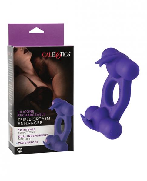 Silicone Rechargeable Triple Orgasm Enhancer Sex Toy Product