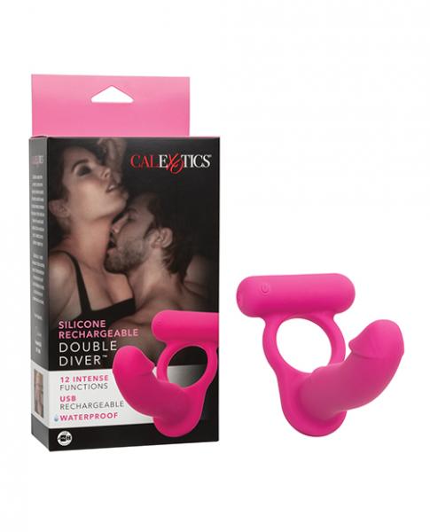 Silicone Rechargeable Double Diver - Pink Sex Toy Product
