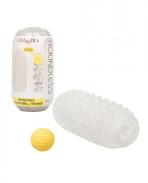 Boundless Reversible Squishy Ball Stroker - Yellow Sex Toy Product