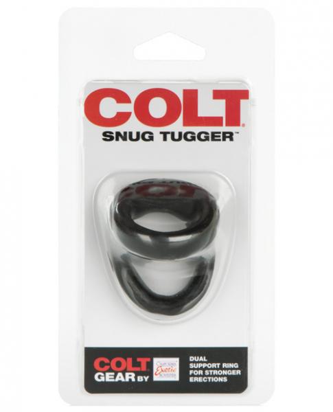 Colt Snug Tugger Black Dual Support Ring Sex Toy Product