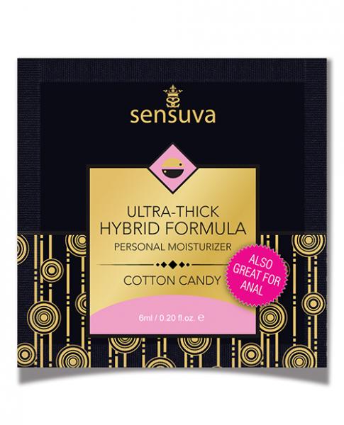 Sensuva Ultra Thick Hybrid Personal Moisturizer Single Use Packet - 6 Ml Cotton Candy Sex Toy Product