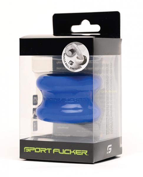 Sport F*cker Muscle Silicone Ball Stretcher - Blue Sex Toy Product