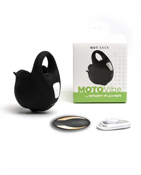 Sport F*cker Motovibe Nutsack Vibe W/remote - Black Sex Toy Product