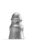 665 Stretch'r Scaly Butt Plug - M Gun Metal Sex Toy Product