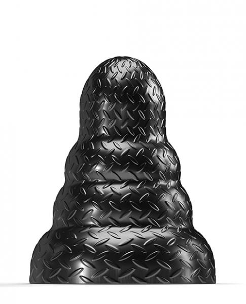 665 Stretch'r Tripole Butt Plug - L Black Metallic Sex Toy Product