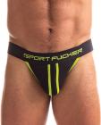 Sport F*cker Jersey Jock - M Black/green Sex Toy Product