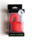 Sport F*cker Silicone Baller Ring - Red Sex Toy Product