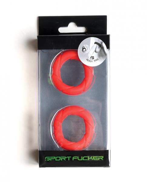 Sport F*cker Ready Rings - Red Sex Toy Product