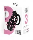 Sport F*cker Cellmate Flexispike Chastity Cage - Size 3 Black/pink Sex Toy Product