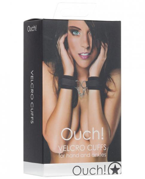 Ouch Velcro Cuffs Black Sex Toy Product