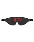 Shots Ouch Bitch Blindfold - Black Sex Toy Product
