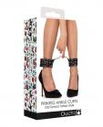 Shots Ouch Old School Tattoo Style Printed Ankle Cuffs- Black Sex Toy Product