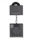 Shots Ouch Denim Metal Handcuffs - Black Sex Toy Product