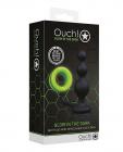 Shots Ouch Beads Butt Plug W/cock Ring - Glow In The Dark Sex Toy Product